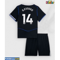 Chelsea Dario Essugo #14 3rd trikot Kinder 2025-26 Kurzarm (+ Kurze Hosen)